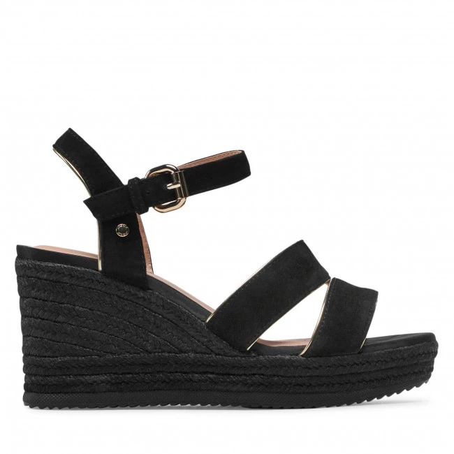 Mules Et Sandales Espadrilles GEOX - D Ponza B D15GVB 021BN C0495 Black/Gold Noir â Image 2