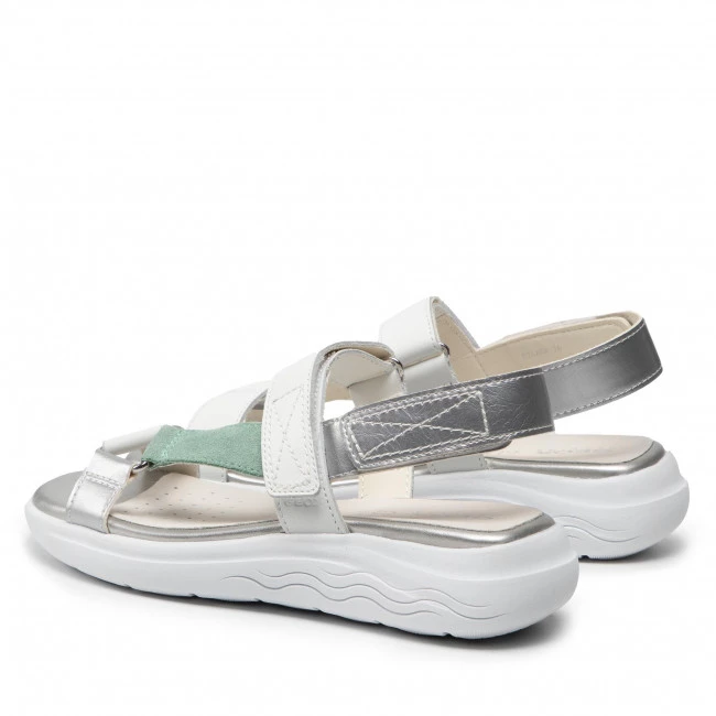 Mules Et Sandales Sandales GEOX - D Spherica Ec5w A D25ADA 04322 C1548 White/Mint Blanc, Multicolore â Image 3