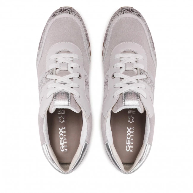 Chaussures Basses Sneakers GEOX - D Tabelya A D16AQA 085RY C0007 White/Silver Gris â Image 5