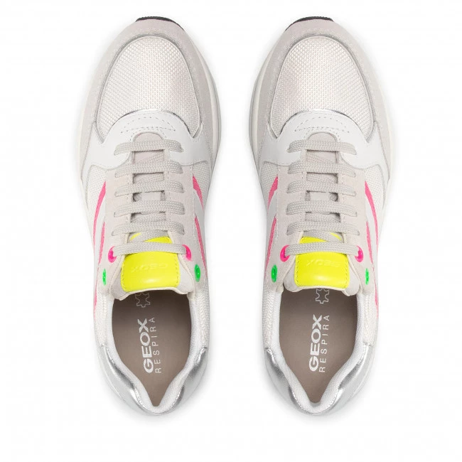 Chaussures Basses Sneakers GEOX - D Kency B D16QHB 08514 C1441 White/Fluofchsia Blanc â Image 6