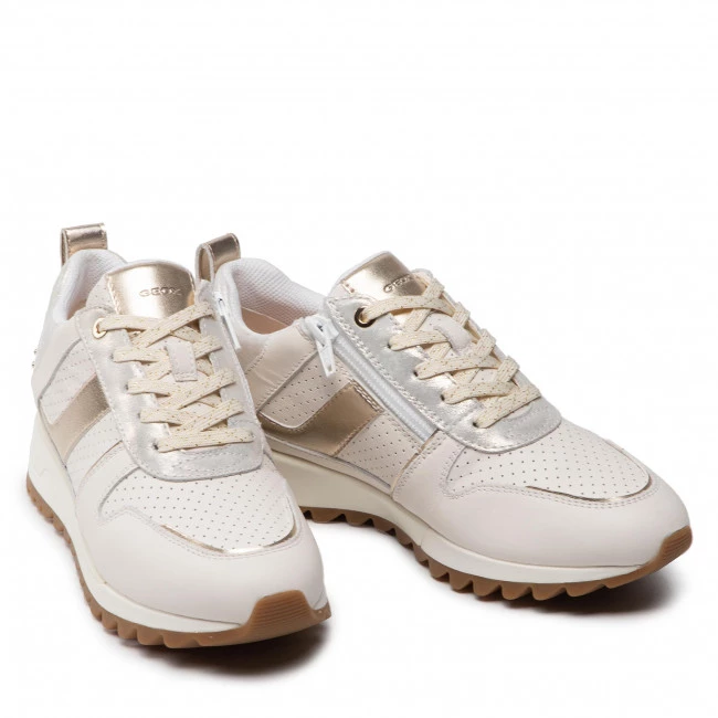 Chaussures Basses Sneakers GEOX - D Tabelya A D25AQA 085AA C1Q2L Off White/Lt Gold Blanc â Image 5