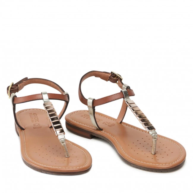 Mules Et Sandales Sandales GEOX - D Sozy S N D25LXN 043CF C6036 Nrown/Lt Gold Marron â Image 5