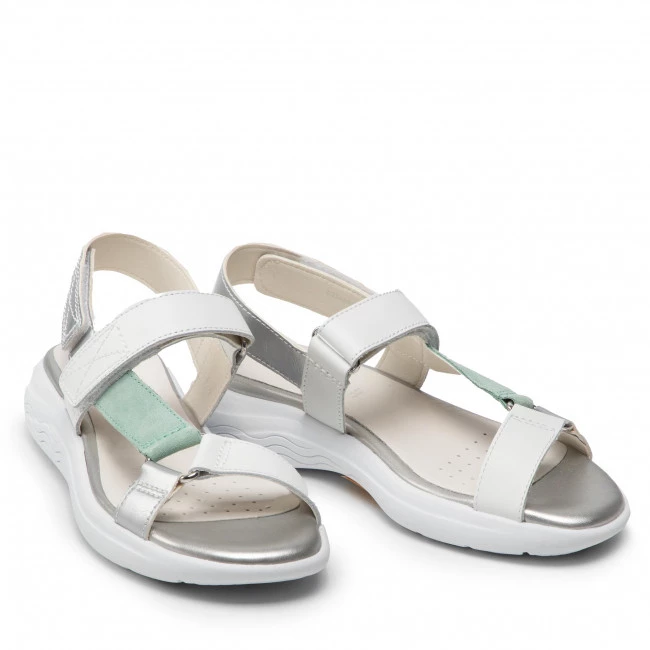 Mules Et Sandales Sandales GEOX - D Spherica Ec5w A D25ADA 04322 C1548 White/Mint Blanc, Multicolore â Image 5