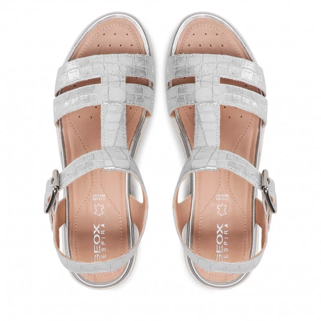 Mules Et Sandales Sandales GEOX - D S.Hiver B D02GZB 00040 C1007 Silver Argent – Image 6