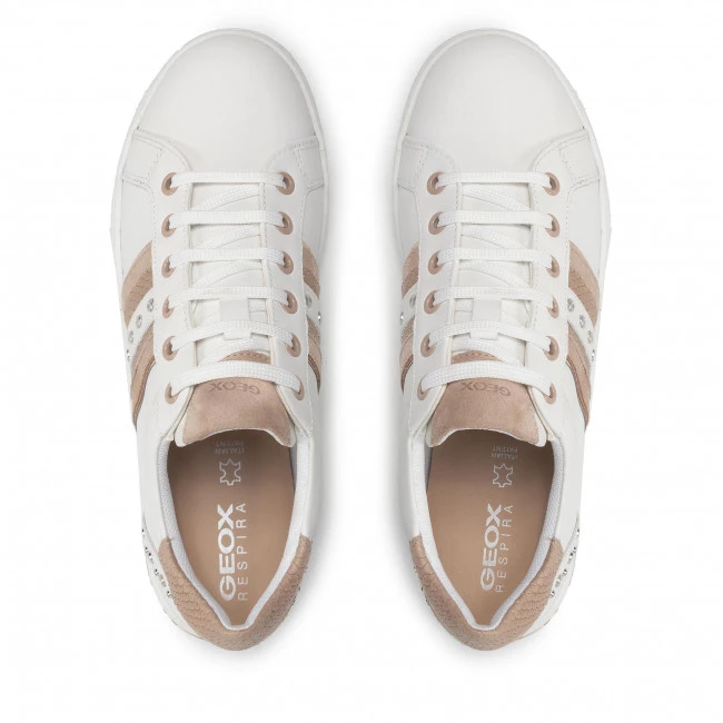 Chaussures Basses Sneakers GEOX - D Jaysen A D151BA 08541 C1Z5QD White/Dk Skin Blanc â Image 6