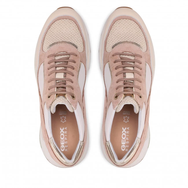 Chaussures Basses Sneakers GEOX - D Alhour A D15FGA 02285 C5Q1Q Dk Skin/Off White Multicolore, Rose â Image 6