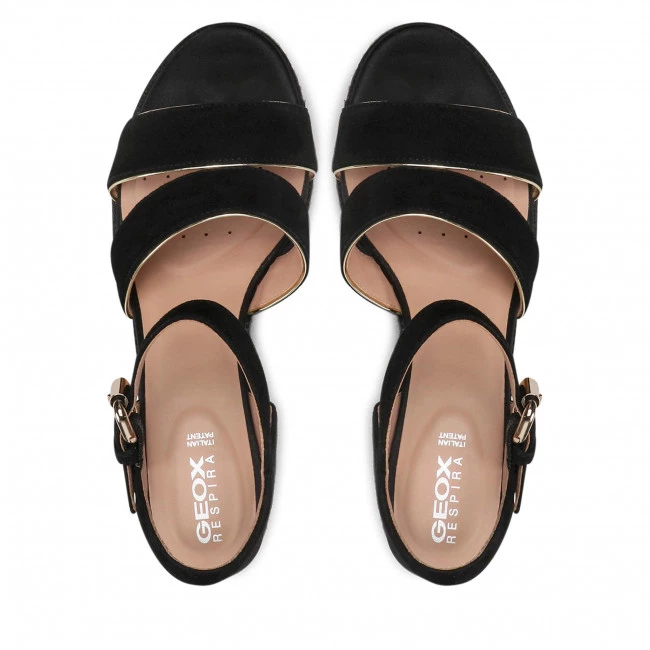 Mules Et Sandales Espadrilles GEOX - D Ponza B D15GVB 021BN C0495 Black/Gold Noir â Image 6