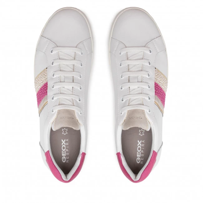 Chaussures Basses Sneakers GEOX - D Jaysen C D251BC 08521 C0563 White/Fuchsia Blanc â Image 6