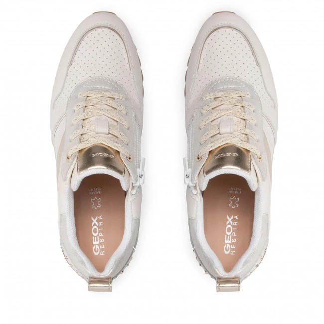 Chaussures Basses Sneakers GEOX - D Tabelya A D25AQA 085AA C1Q2L Off White/Lt Gold Blanc â Image 6