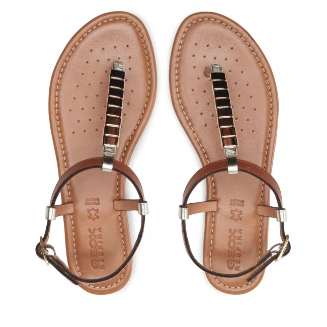 Mules Et Sandales Sandales GEOX - D Sozy S N D25LXN 043CF C6036 Nrown/Lt Gold Marron â Image 6