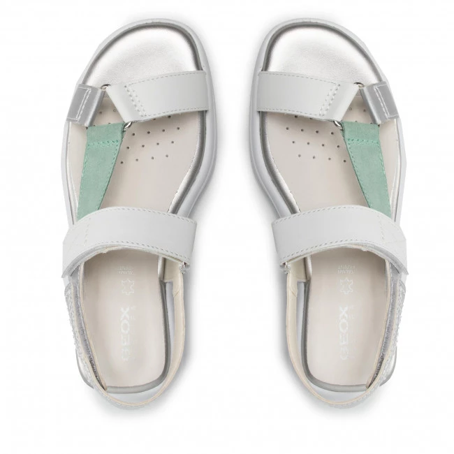 Mules Et Sandales Sandales GEOX - D Spherica Ec5w A D25ADA 04322 C1548 White/Mint Blanc, Multicolore â Image 6