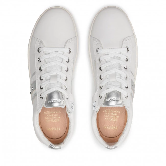 Chaussures Basses Sneakers GEOX - J Kathe G. F J16EUF 00085 C0007 S White/Silver Blanc – Image 6