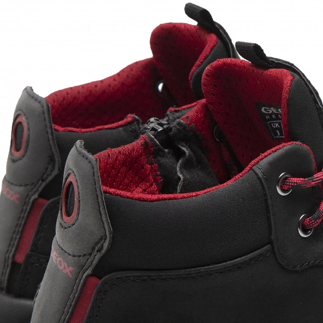 Chaussures Basses Sneakers GEOX - J Aeranter B. Abx A J04CYA 0CL11 C0260 D Black/Dk Red Noir â Image 5